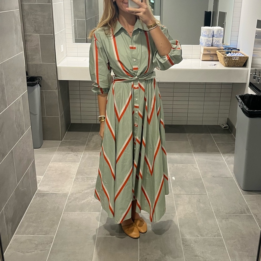 Tanya Taylor Azaria Dress in Green